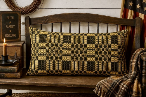 WESTBURY PILLOW SHAM BLACK/MUSTARD